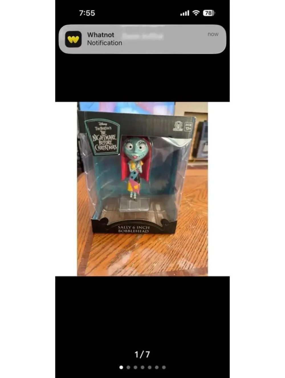 Disney Nightmare Before Christmas Sally 6 Inch Bobblehead